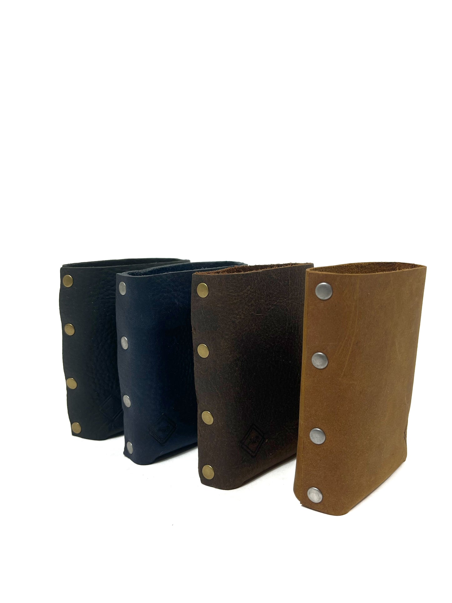 Leather Can Koozie - Navy