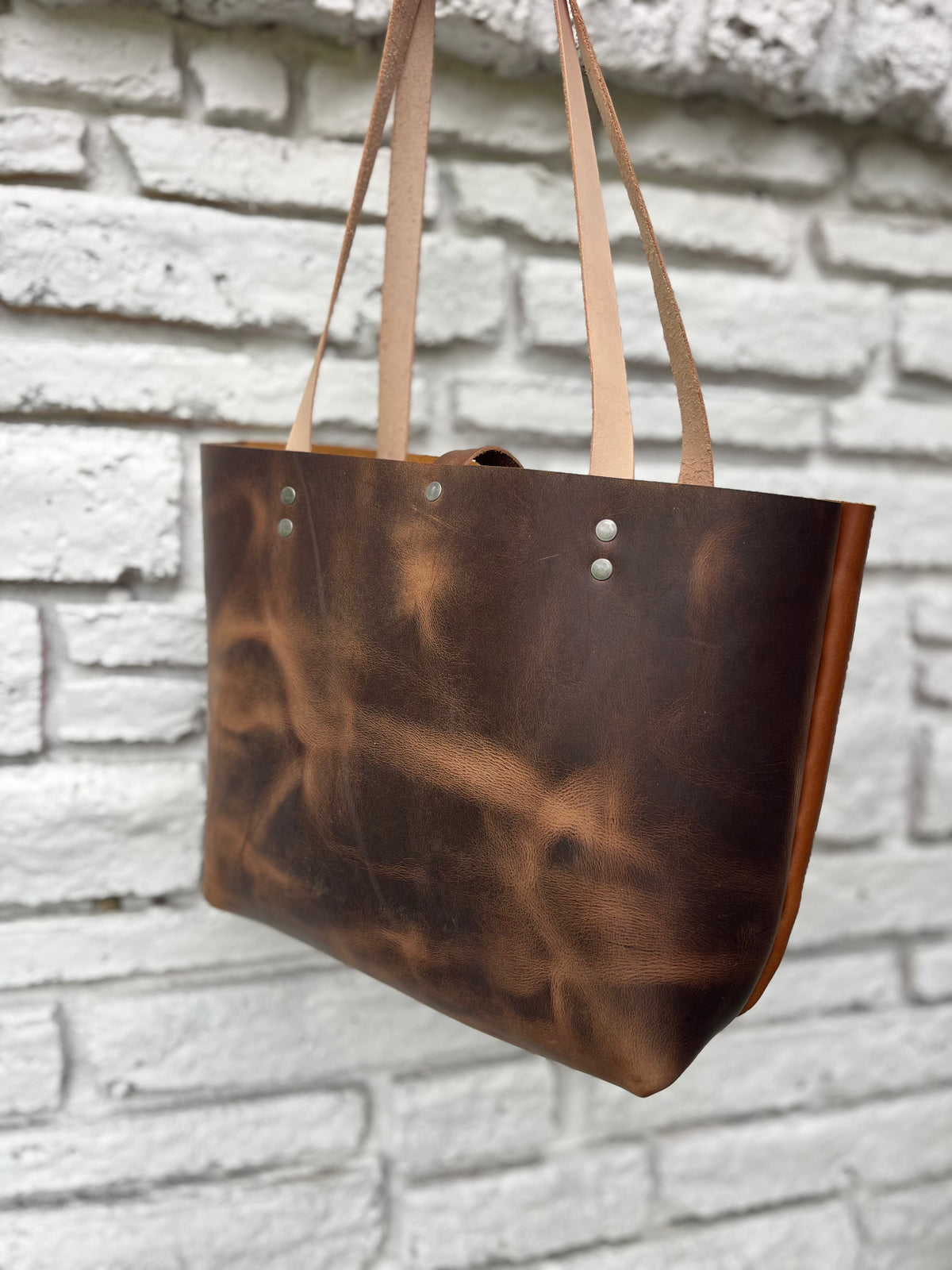 Everyday Tote - Brown/Chestnut & Antique Nickel