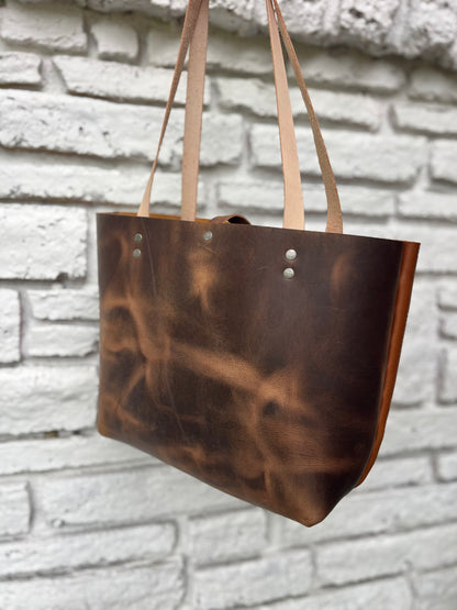 Everyday Tote - Brown/Chestnut & Antique Nickel