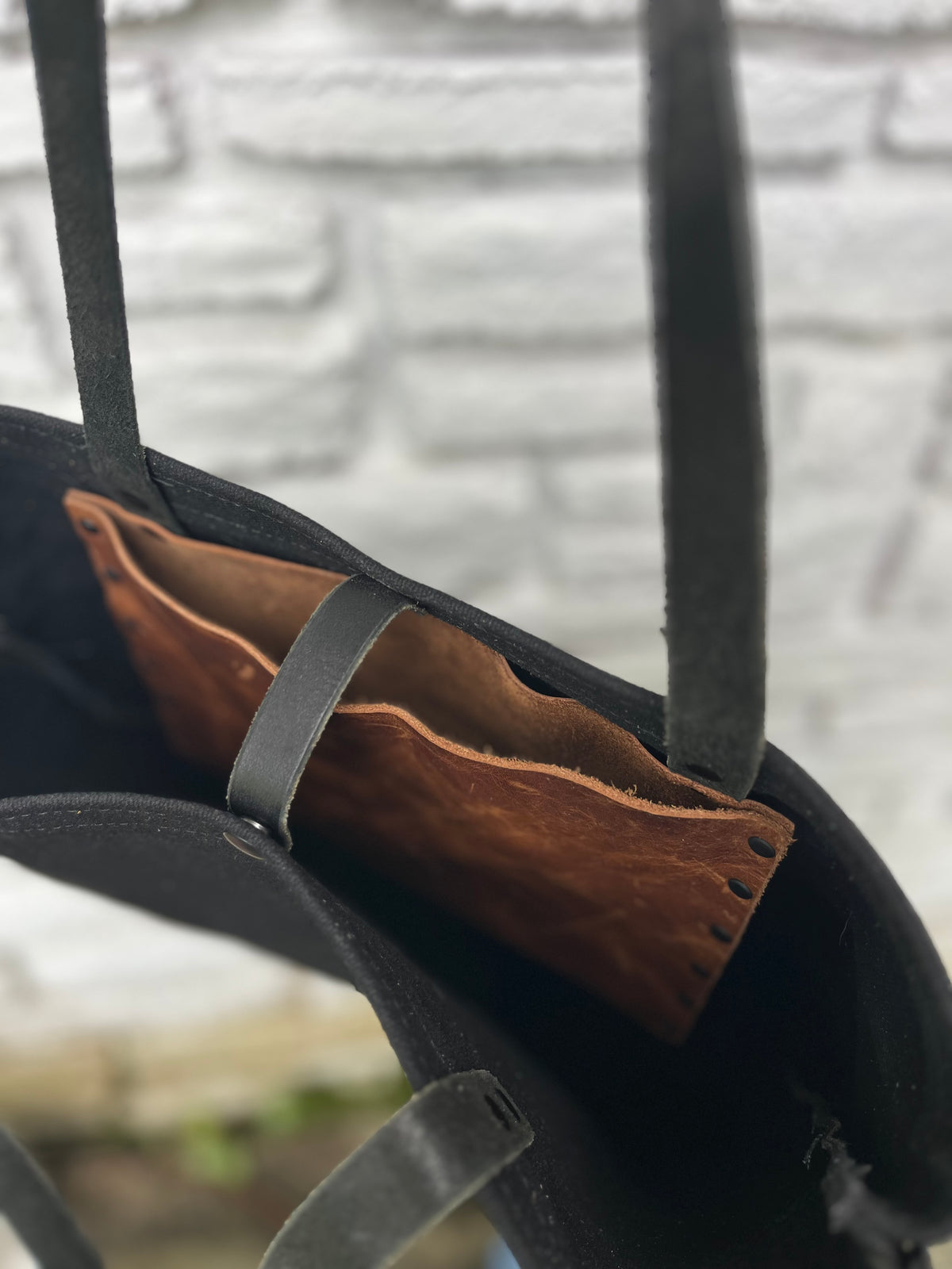 Large Tote Prototype - Canvas & Leather