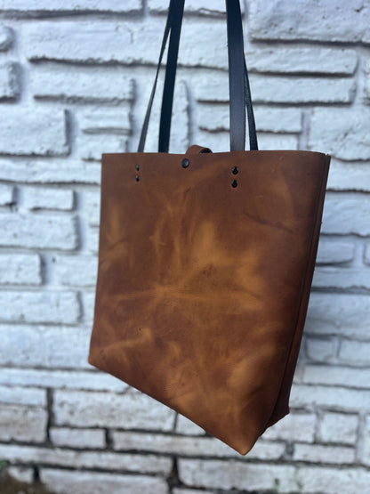Large Tote - Cognac