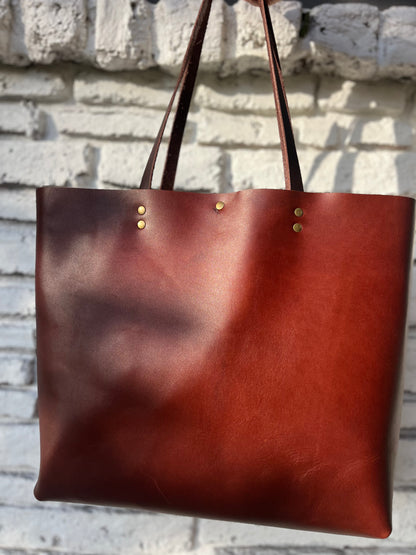 Oversized Work Tote #1122 - Brown
