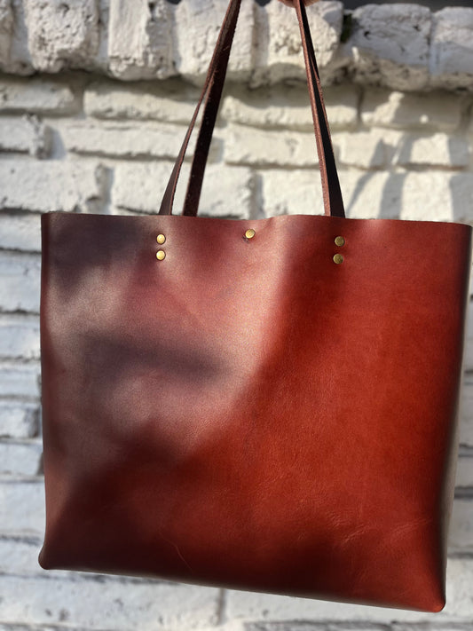 Oversized Work Tote #1122 - Brown