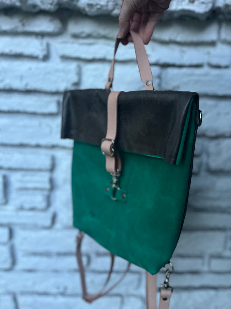 Medium Transition Bag - Aqua/Gray