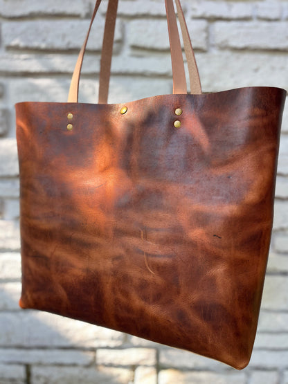 Oversized Work Tote #1121 - Brown