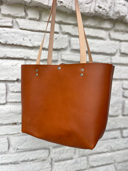Everyday Tote - Brown/Chestnut & Antique Nickel