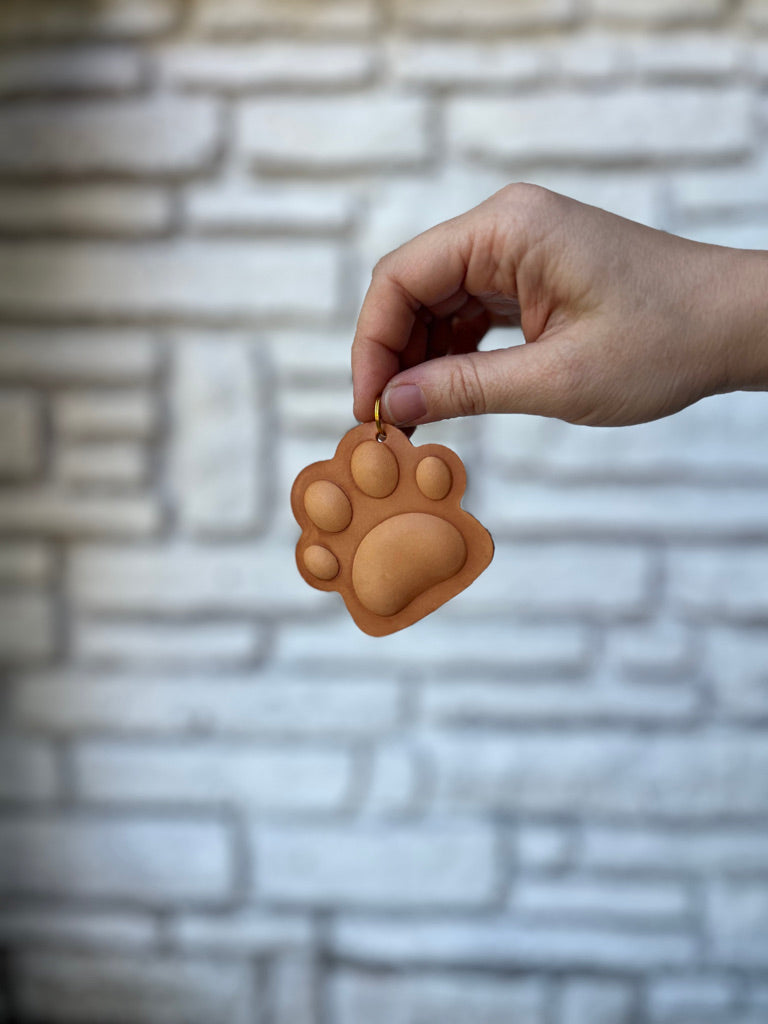 Paw Print Keychain