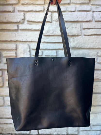 Oversized Work Tote - Black