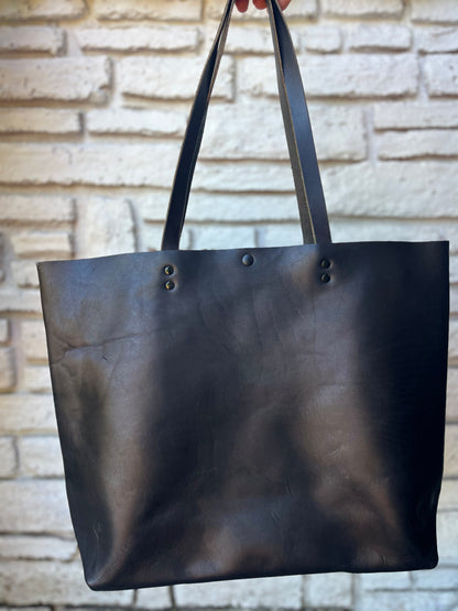 Oversized Work Tote - Black