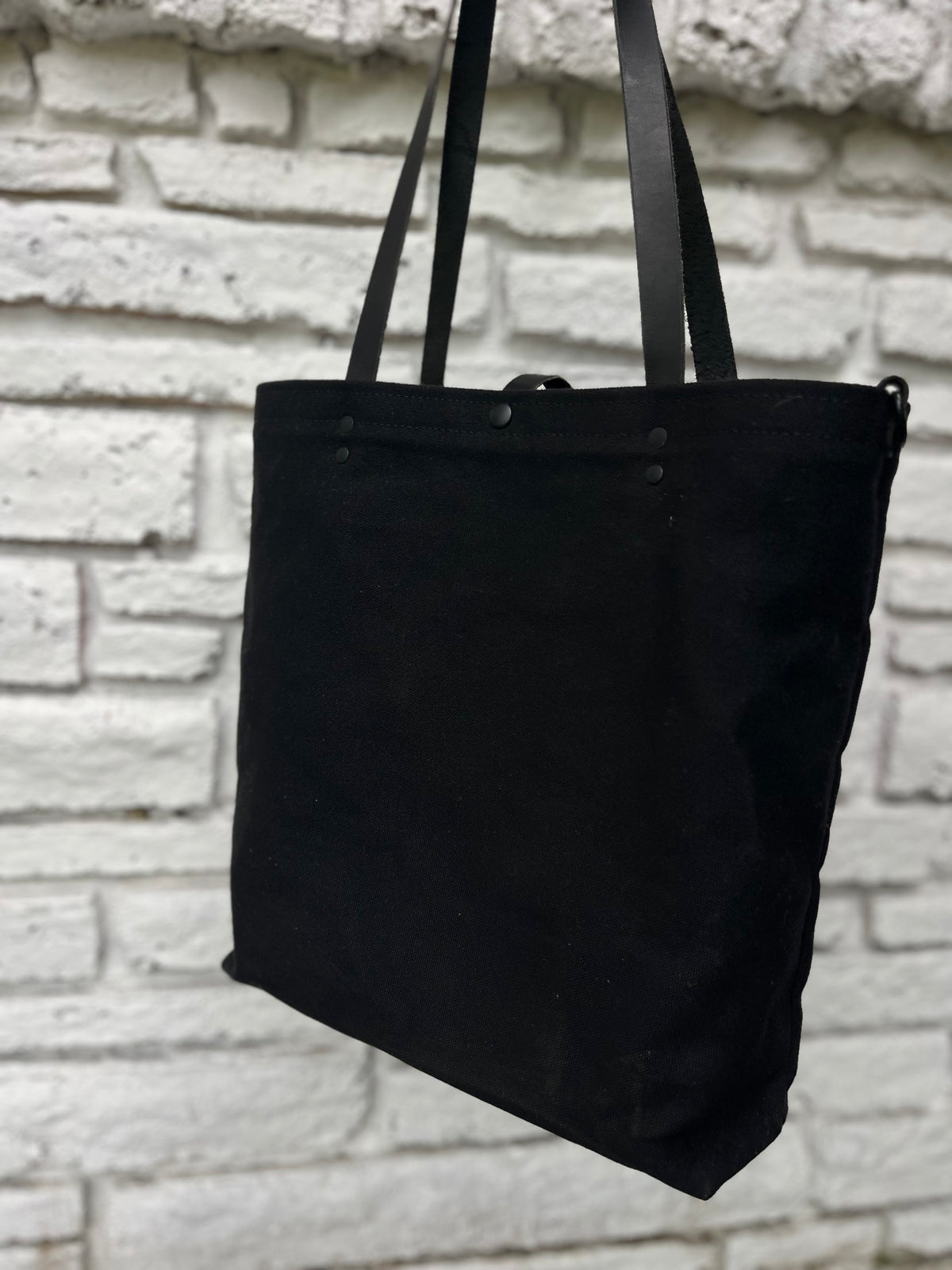 Large Tote Prototype - Canvas & Leather