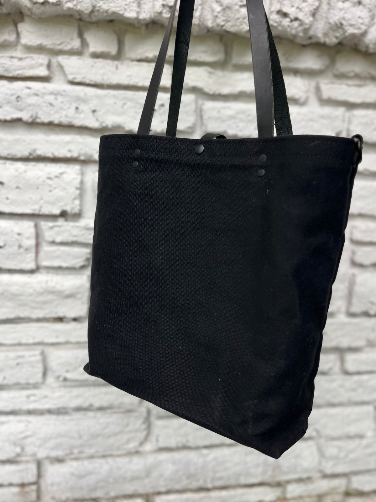 Large Tote Prototype - Canvas & Leather