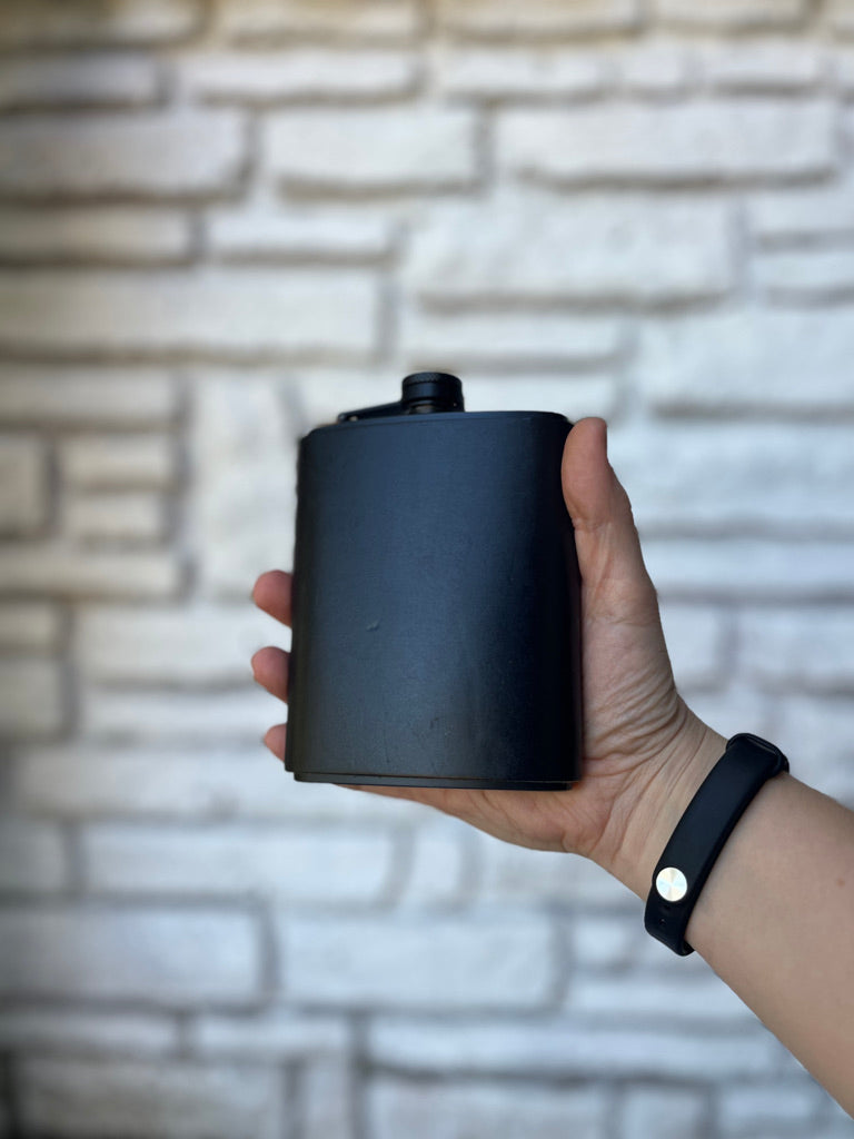 Leather Flask - Black