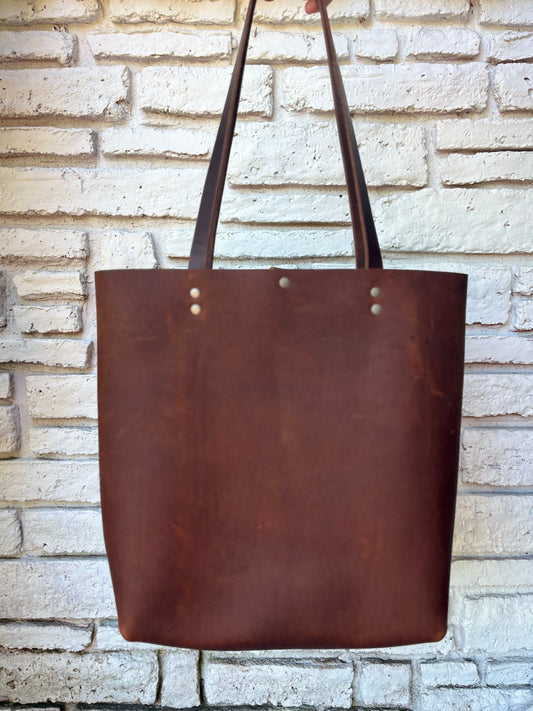 Large Tote - Brown