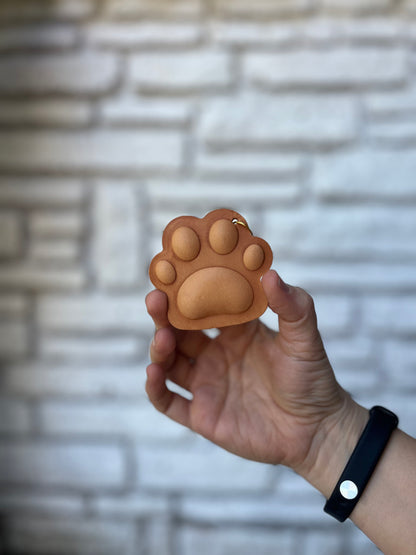 Paw Print Keychain