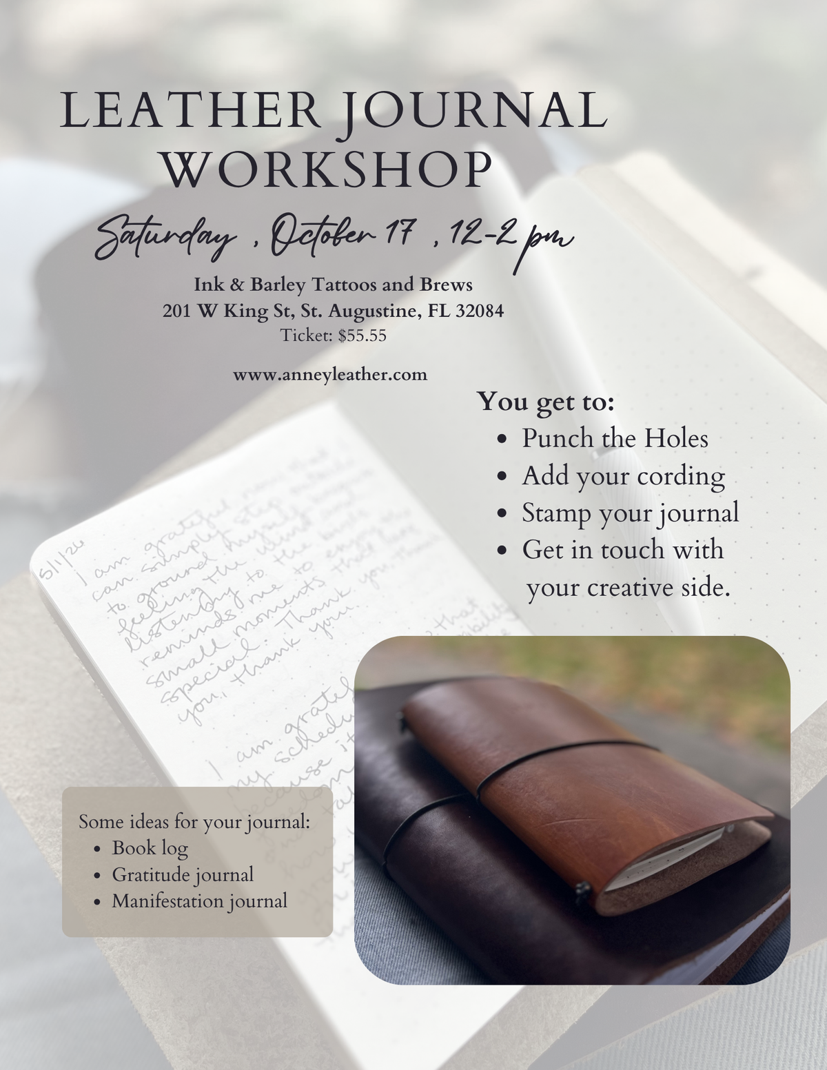 Leather Journal Workshop