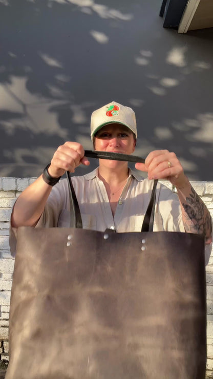 Oversized Work Tote #1123 - Grey